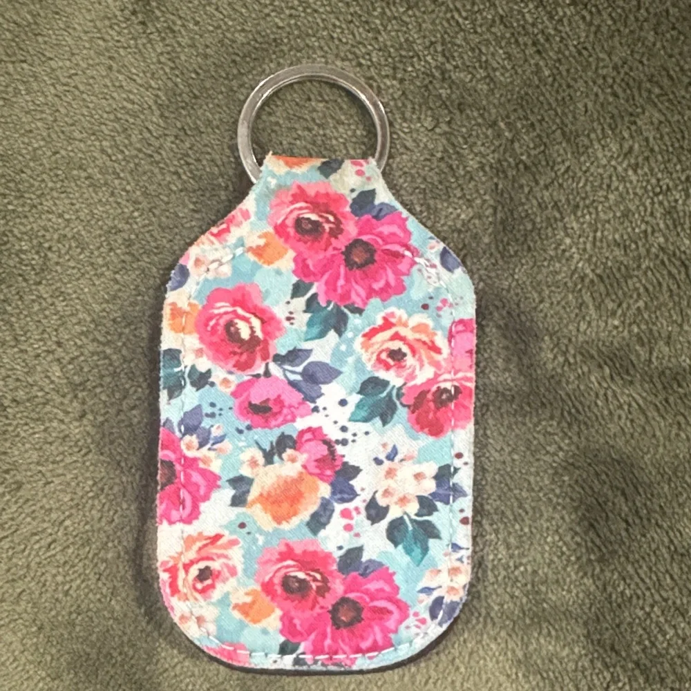 Floral Keychain Chapstick Holder